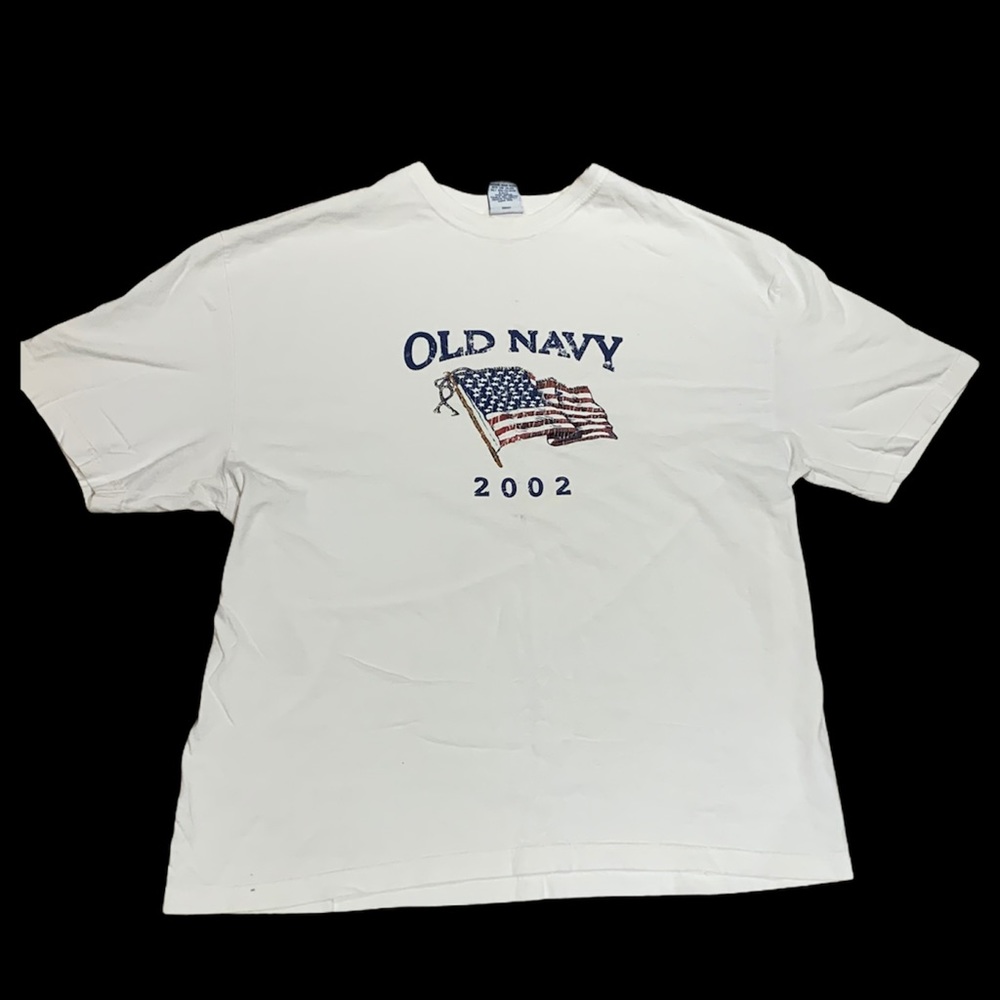 VINTAGE Old Navy Flag Tee